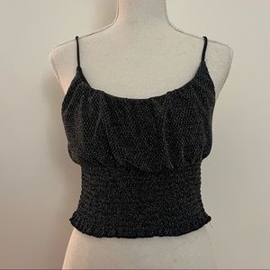 Black sparkly tank top